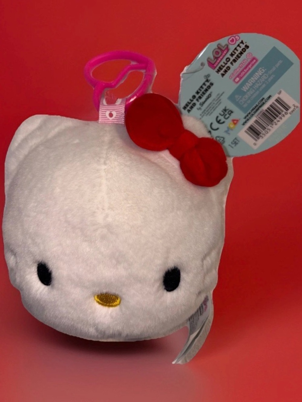 LOL Surprise Loves Hello Kitty Reversible Plush Clip On My Melody Ultra Rare